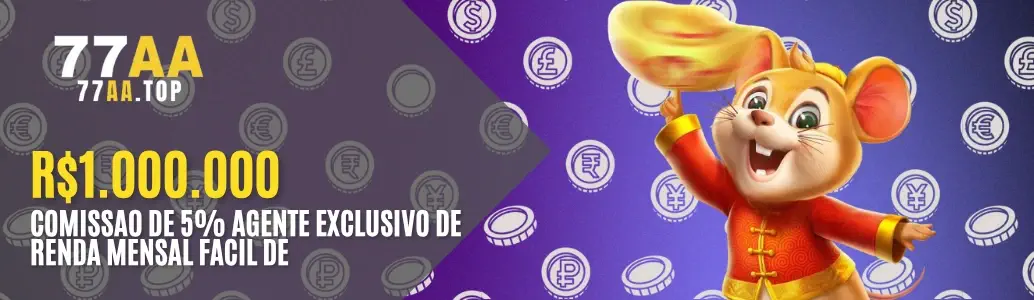 Banner de bônus 77AA.