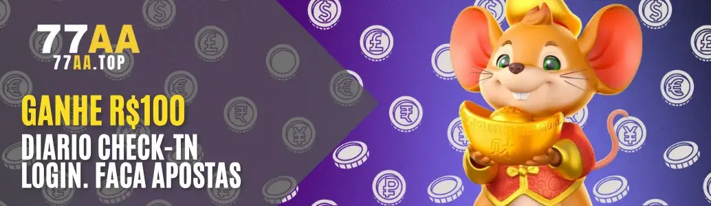 Banner de bônus 77AA.